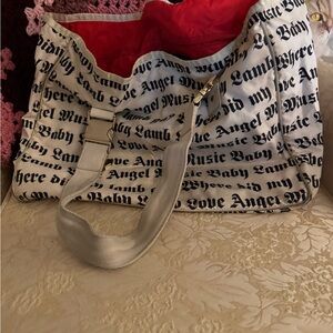 LAMB Gwen Stefani x Le Sportsac Printed Shoulder Bag with Red Interior